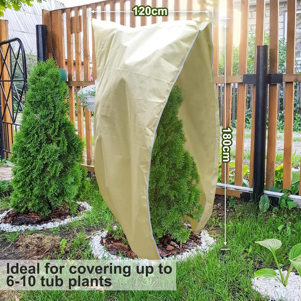 Housse d'Hivernage pour Plantes en Pot et Palmiers avec Fermeture Éclair