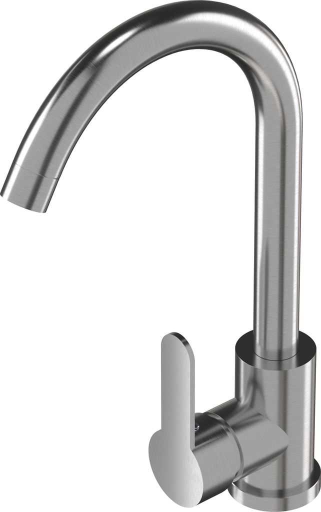 Küchenarmatur Gebürsteter Stahl Muna Wasserhahn