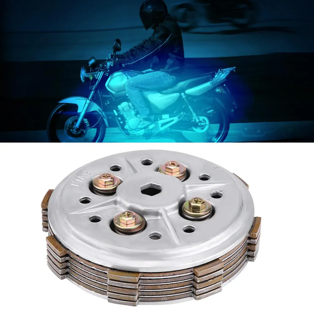 Ensemble Embrayage Complet avec Disque et Plateau pour YBR125 Moto - 4