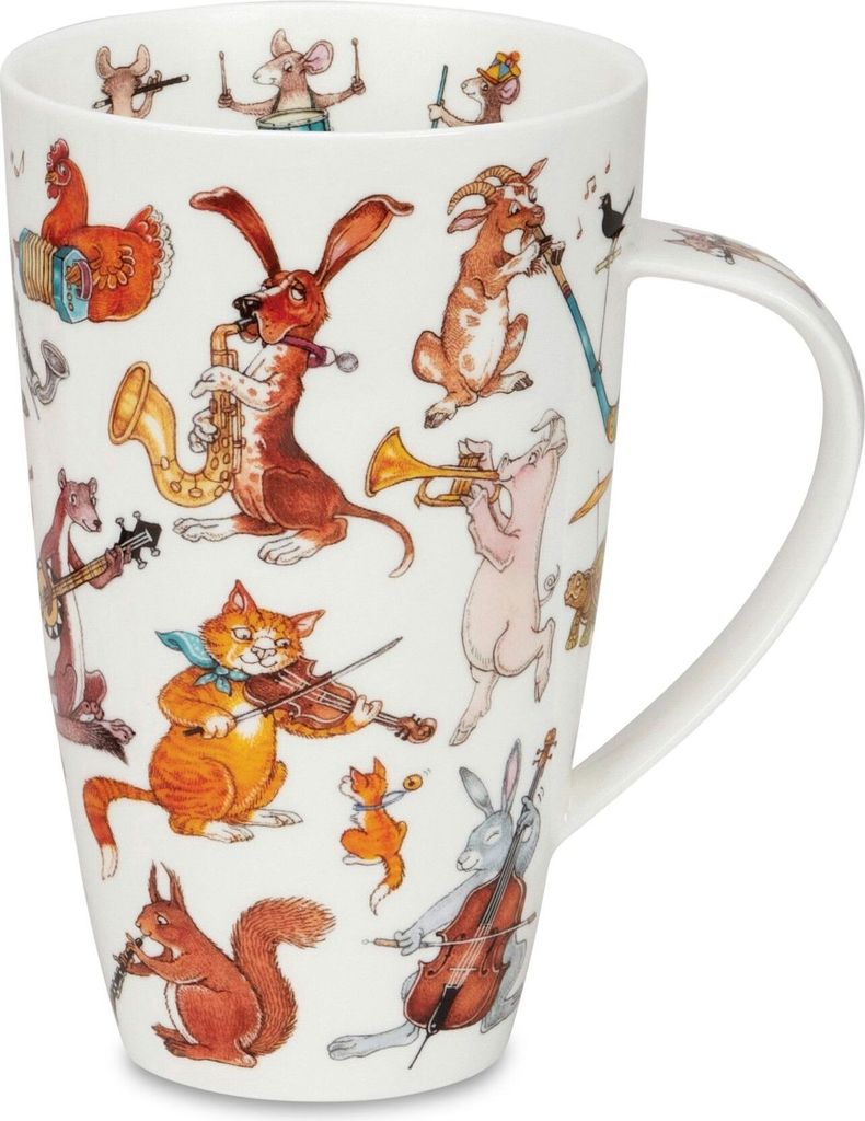 DUNOON Becher Henley Crash, Bang, Wallop! Tiere mit Instrumenten Formano