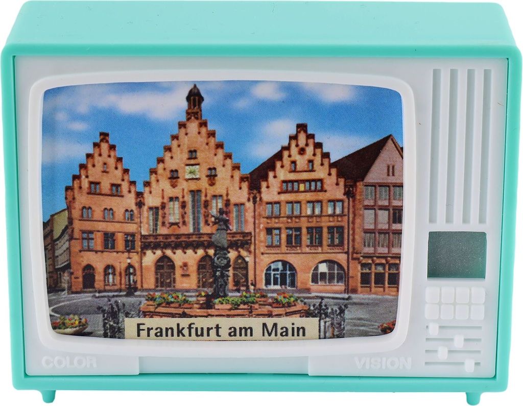 Gucki - Klick-Fernseher - Frankfurter Sehenswürdigkeiten - Frankfurt - hellgrün