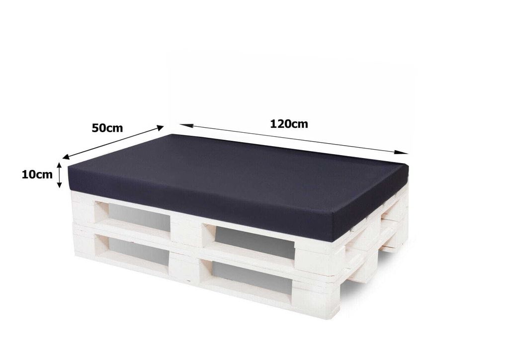 Palettenmöbel sitzkissen set Dunkelblau 120x60+Rückenkissen Produktbild 3