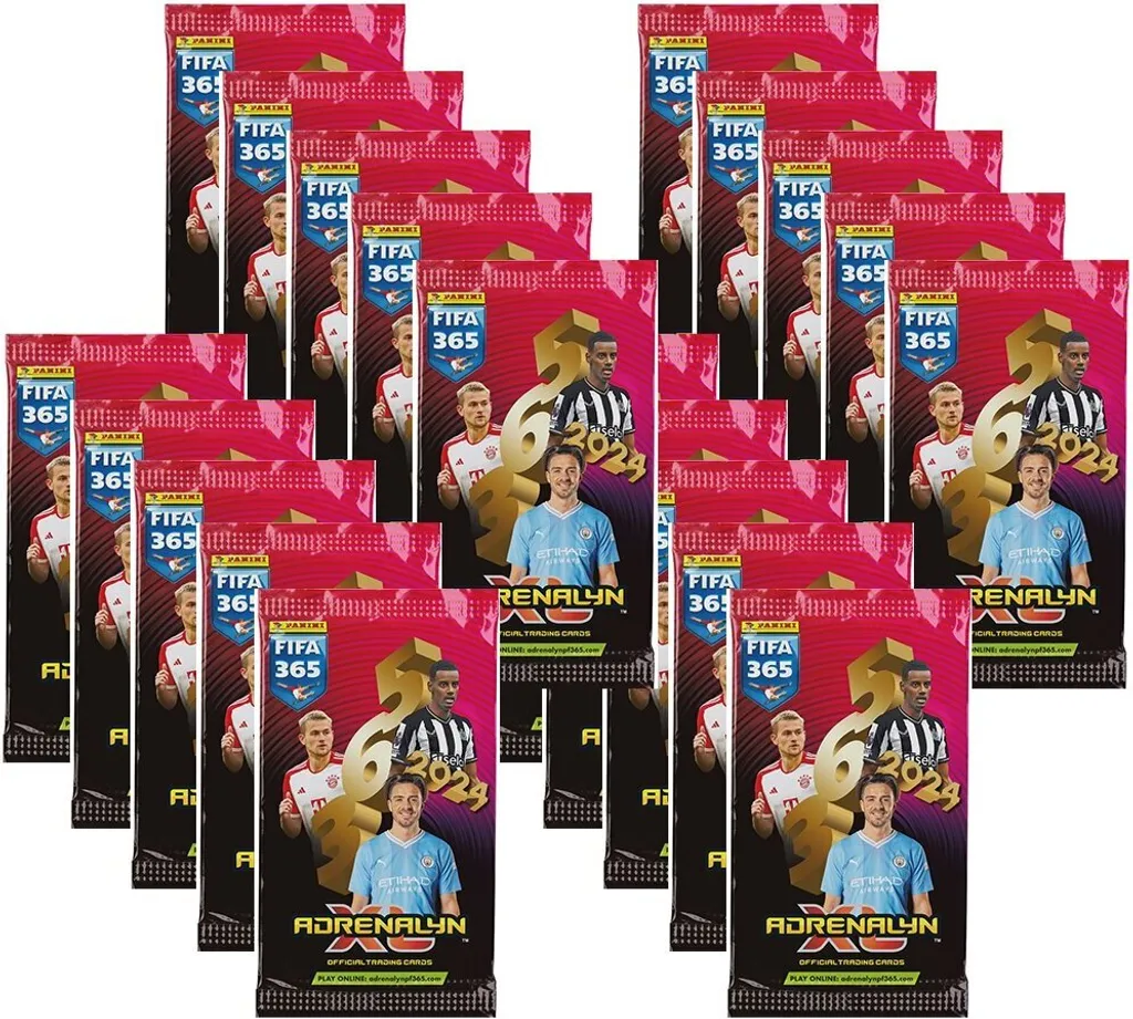 Cartes à Collectionner FIFA 365 2024 Adrenalyn XL - Boîte de 20 Paquets