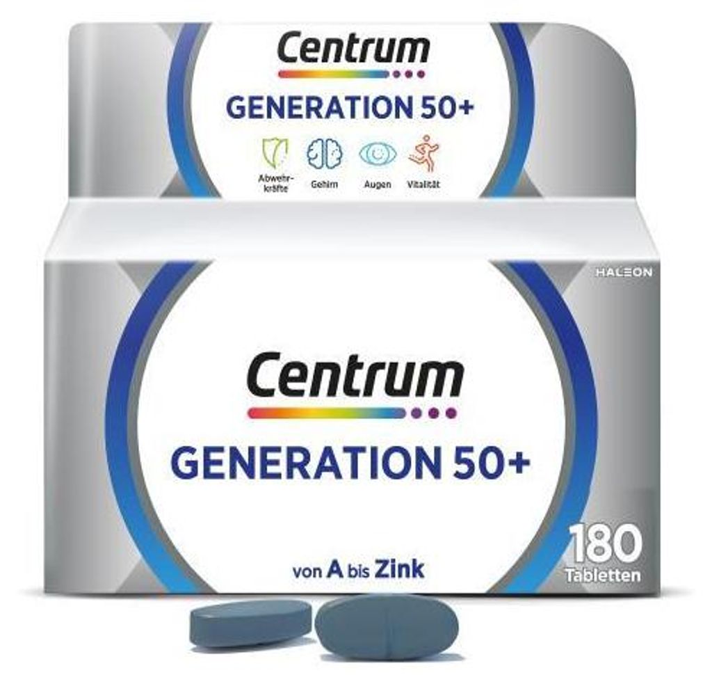 Centrum Generation 50+ Tabletten 180 St Produktbild 