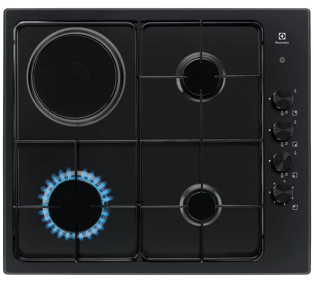 Electrolux EGL62821OB, Czarny, Wbudowany, 58 cm, Kombi, Zdjęcie produktu 