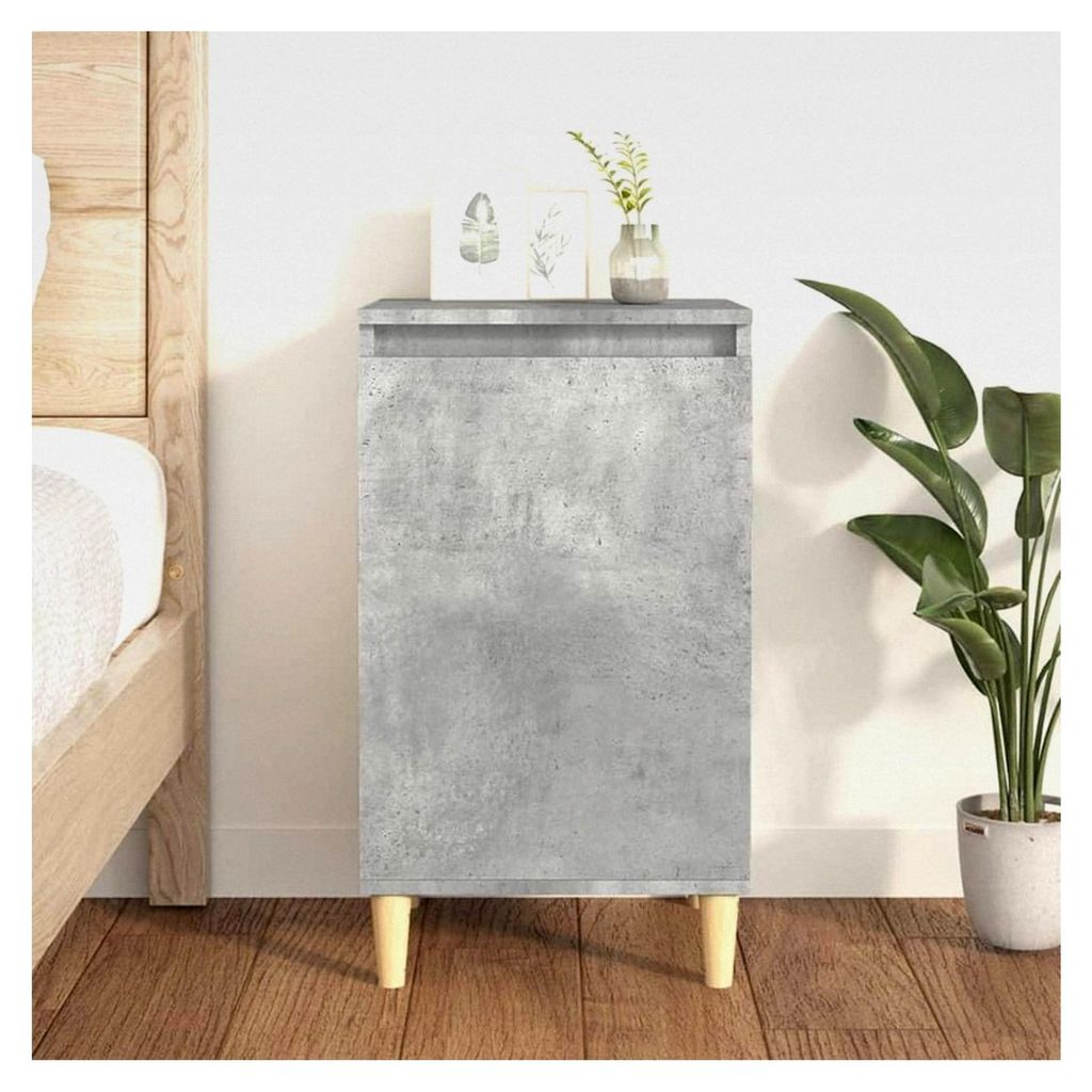 Nachtkommode Beton Grau 40x35x70 cm