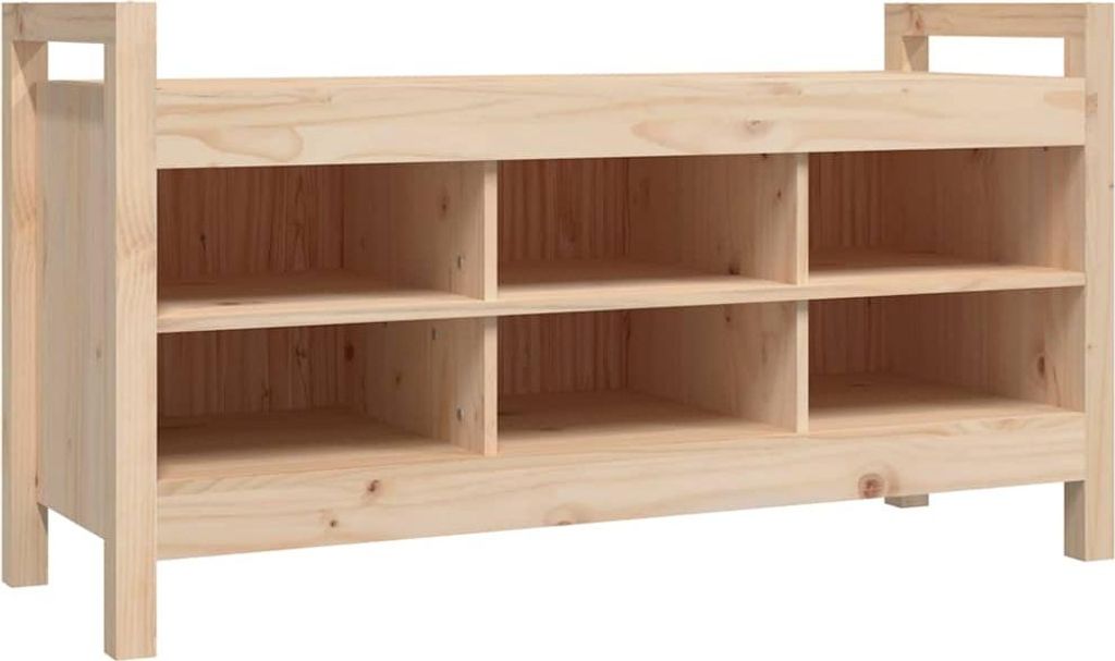 vidaXL Flurbank 110x40x60 cm Massivholz Kiefer