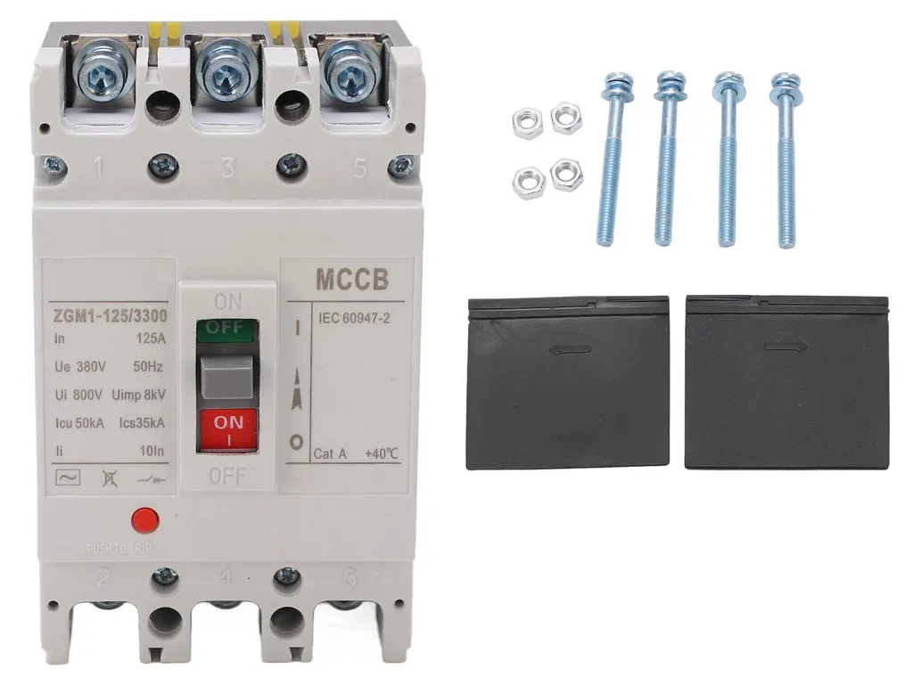 Disjoncteur pour Armoire Électrique 380V 125A Sécurité Industrielle