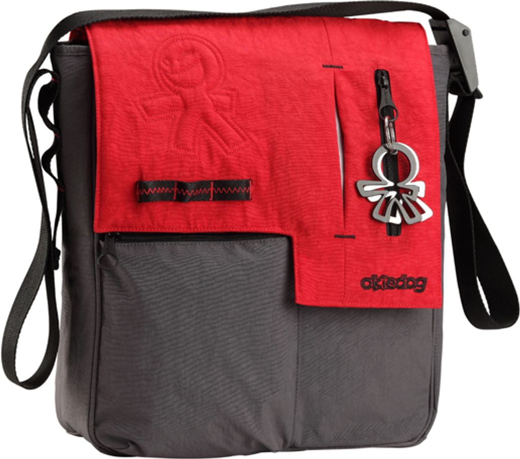 Wickeltasche Loft Paige : rot/grau Farbe: rot/grau