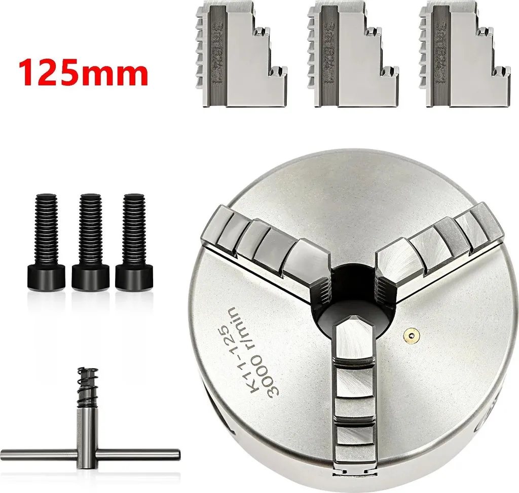 Mandrin 125 mm auto-centrant K11-80 : fixez vos pièces sans effort