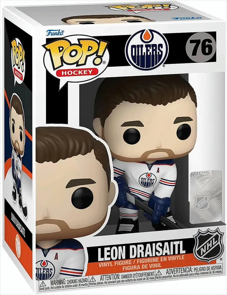 NHL Oilers Leon Draisaitl 76 Funko Pop Figurine en vinyle de collection