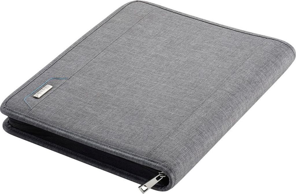 Orgamappe A4 Lazio 285x360x50mm Polyester grau Packung mit 10 Stück