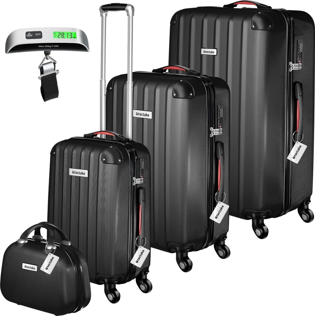 Set de valises rigides Cleo 4 pièces avec pèse-valise - Image du produit 