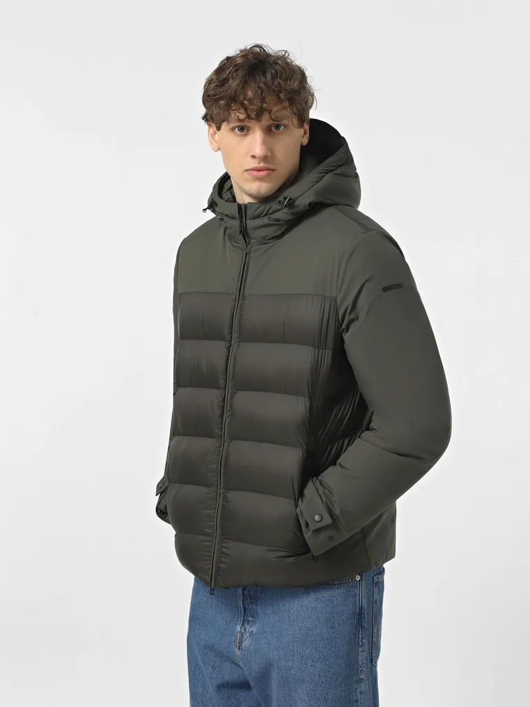 Veste légère pour homme Geox Sapienza - Coupe-vent respirant Vert