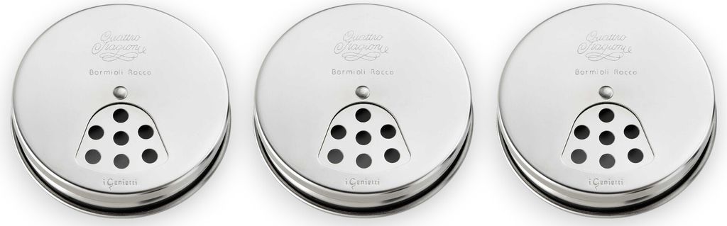 Bormioli Rocco Quattro Stagioni – 3er Set Edelstahlaufsatz - Spices