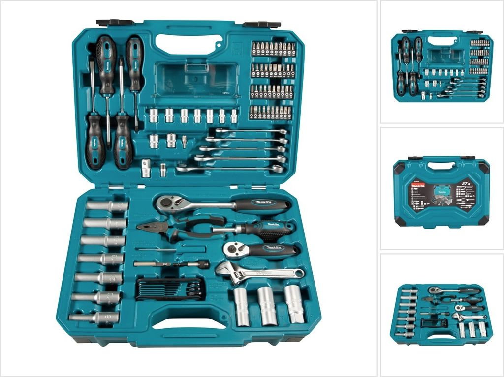 Makita E-08458 - Zestaw narzędzi - 87 elementów - w walizce Zdjęcie produktu 