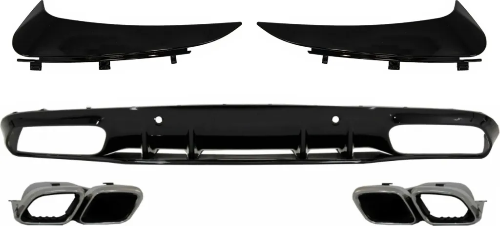 Diffuseur Mercedes C205 A205 avec Volets et Canules C63S Finition Noire