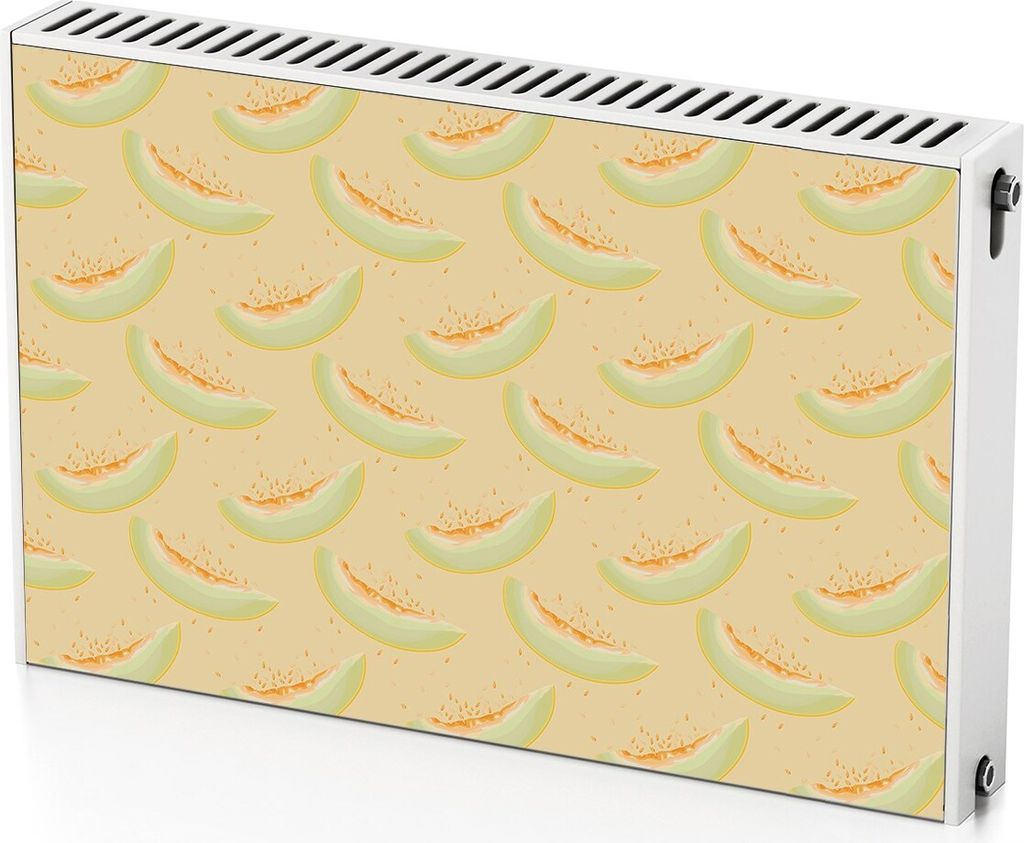 Melone – Magnetische Heizkörperabdeckung – 90x60 cm – Magnet Heizkörperabdeckung – 3D Würfel – Heizkörperverkleidung – Magnetische ...