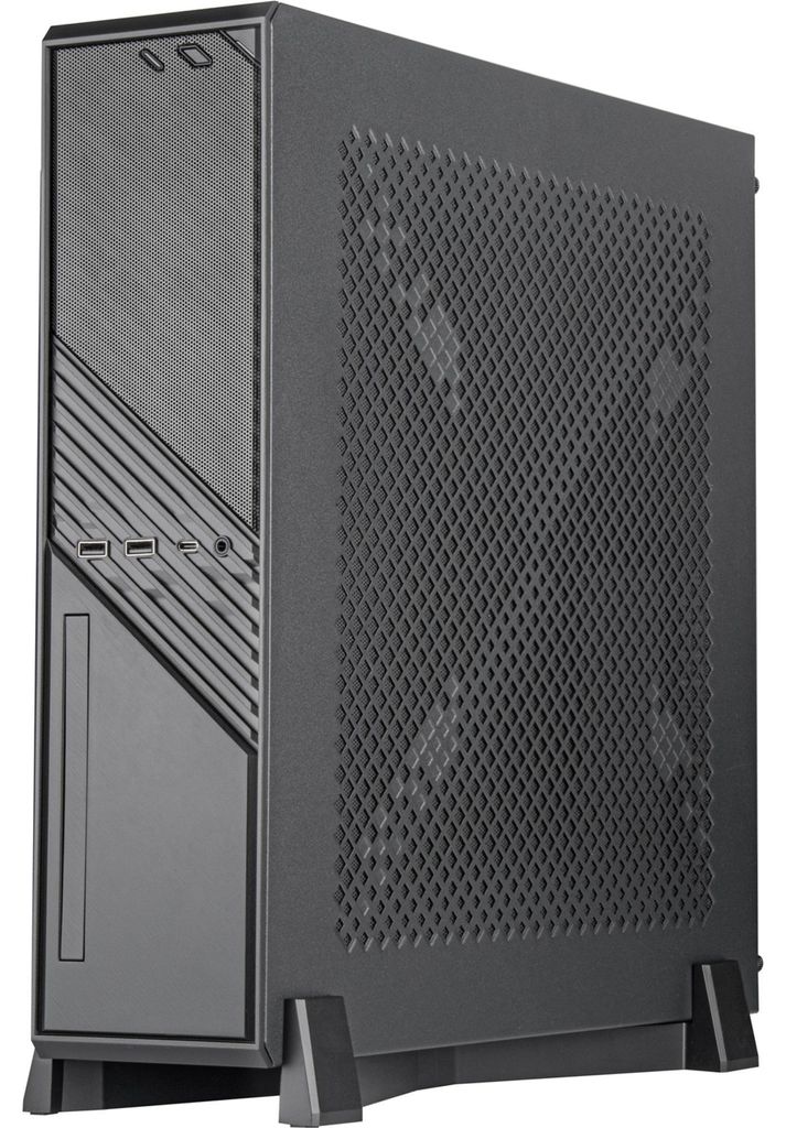 Silverstone MILO 12, Mini Tower, PC, Schwarz, Mini-ITX, Kunststoff, Stahl, 7,7 cm