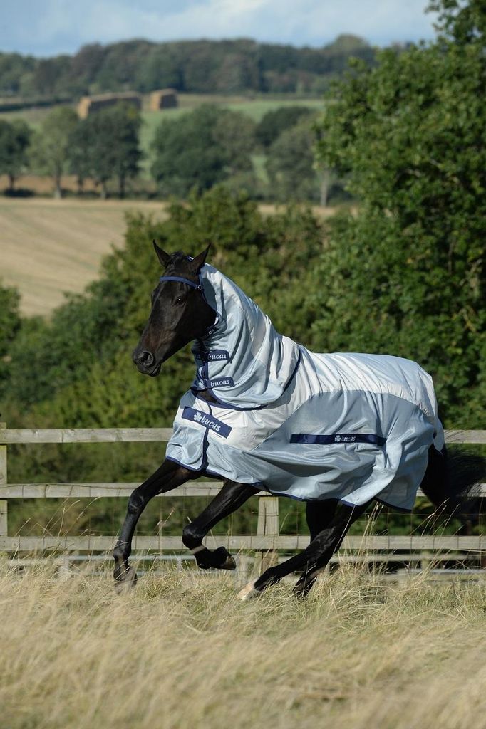 Bucas Buzz-off Rain & Neck Fliegendecke, Farbe:Silver, Produktbild 