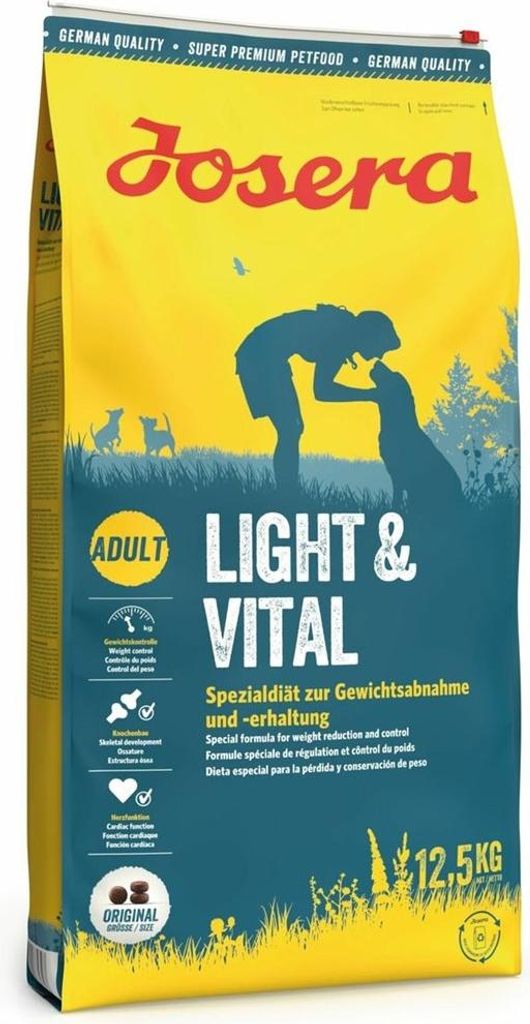 Josera Light & Vital, Dorosły, Każda rasa, 12,5 kg Zdjęcie produktu 