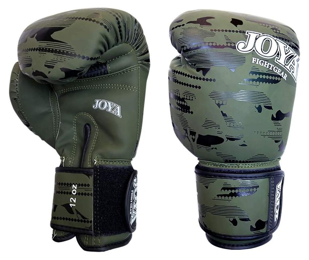Joya Camo V2 Kickboxhandschuhe Polyurethan- Grün/Schwarz - 8 oz.