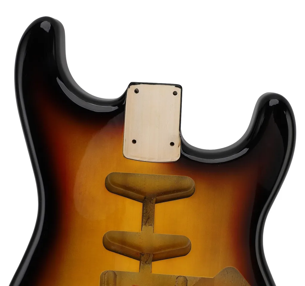 Corps guitare peuplier finition Sunburst 3 tons avec défonce type HSH - 13