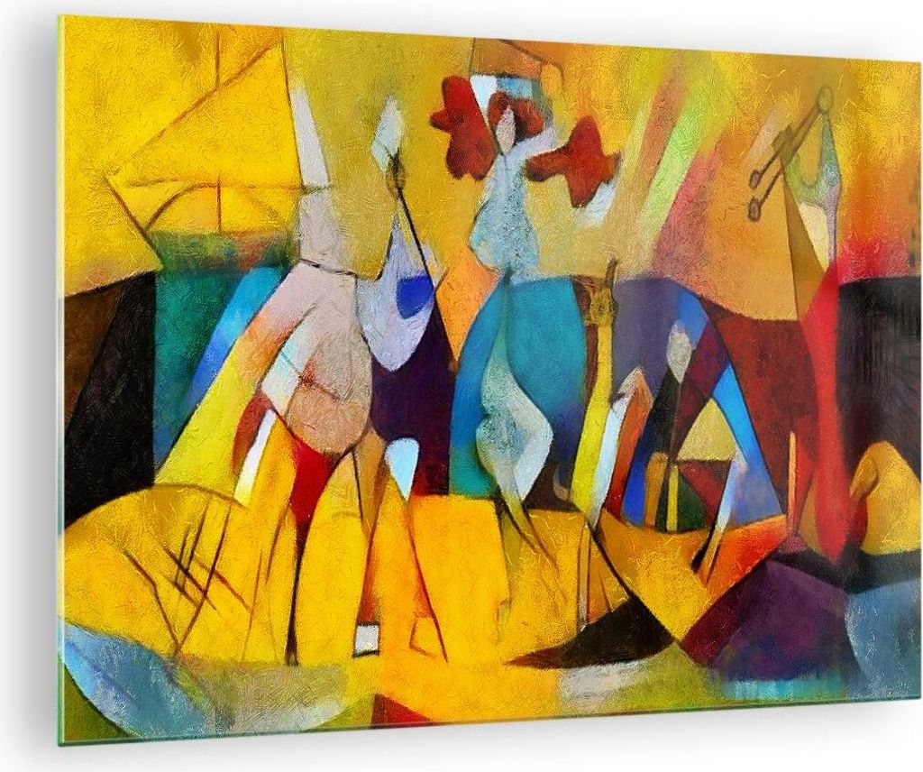 Bilder auf glas - Abstraktion modern - 70x50cm - Glasbilder - Wandbilder - Kunstdruck - zum Aufhängen bereit - Wanddekoration aus Glas - Glas Bild...