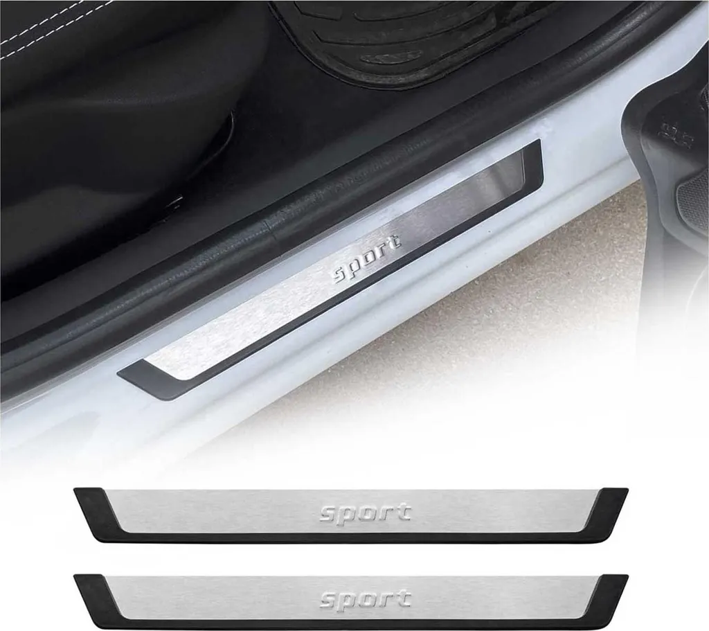 Battitacco Citroen Cromo Spazzolato C3 C4 C5 Sport - Kit 2 Pezzi