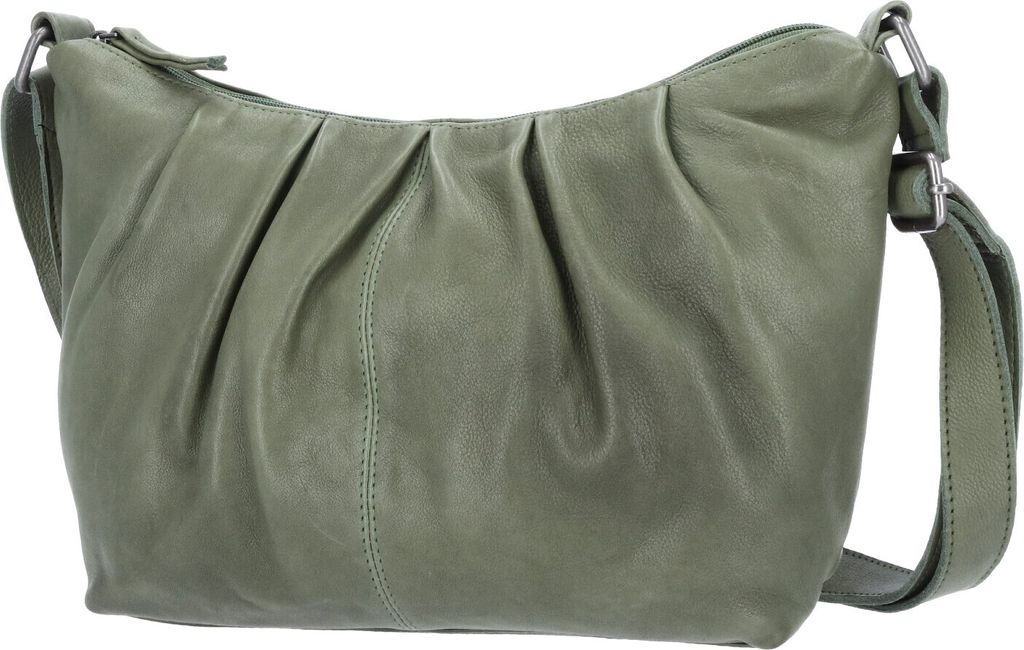 The Skandinavian Brand Damen Ledertasche, Schultertasche grün : grün-40 Farbsortierung: grün-40