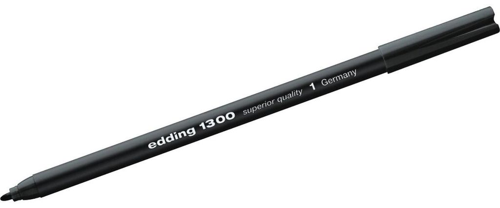 Edding e-1300, Schwarz, Schwarz, 3 mm