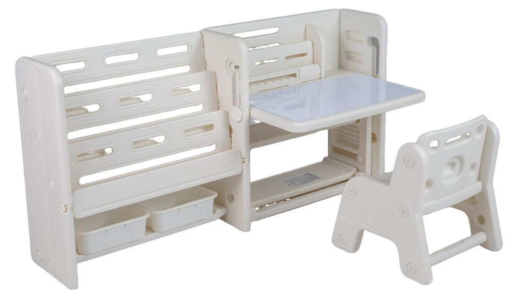 Scrivania per bambini con sedia, libreria, tavolo Immagine del prodotto 