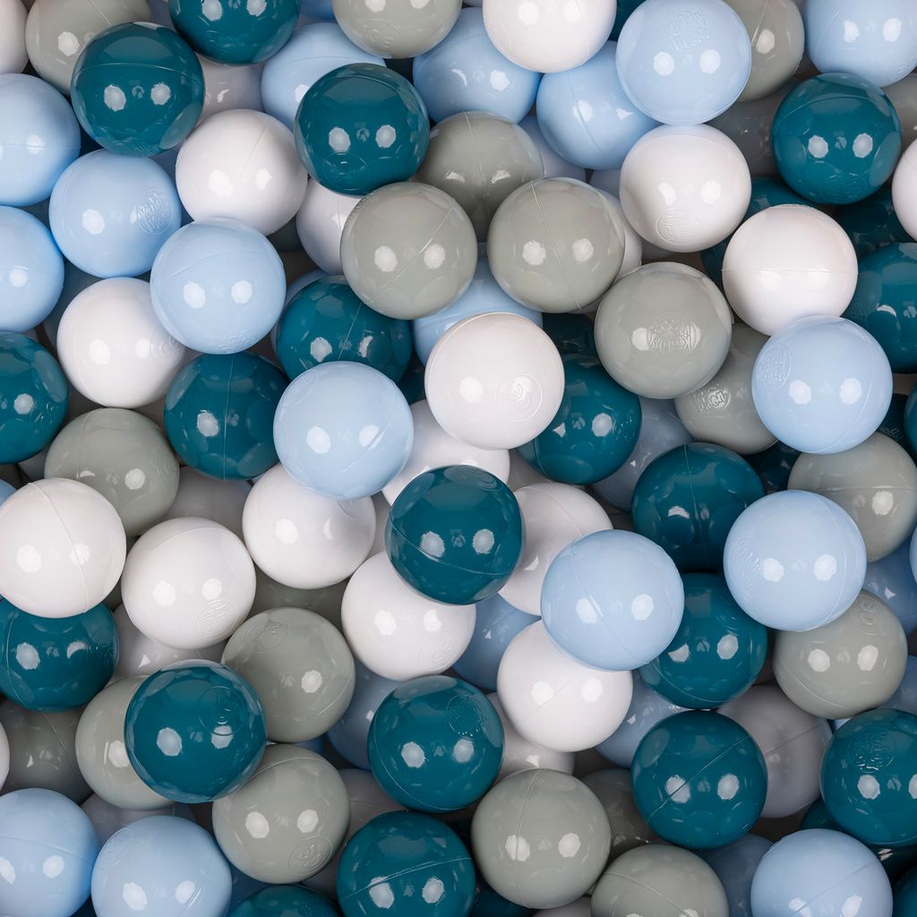 KiddyMoon 50 míčků/7cm-2,75in Měkké plastové míčky na hraní Obrázek produktu 