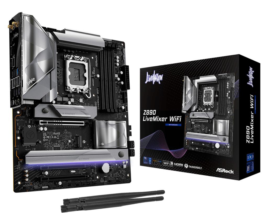 ASRock Z890 LiveMixer WiFi - Carte mère - ATX - LGA1851 Image du produit 