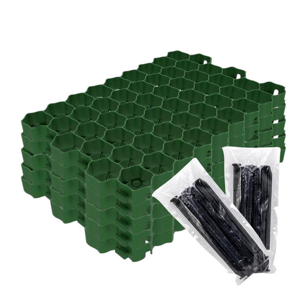 FORTENA 5x Paddockplatte Rasengitter 60x40x4 zur Produktbild 
