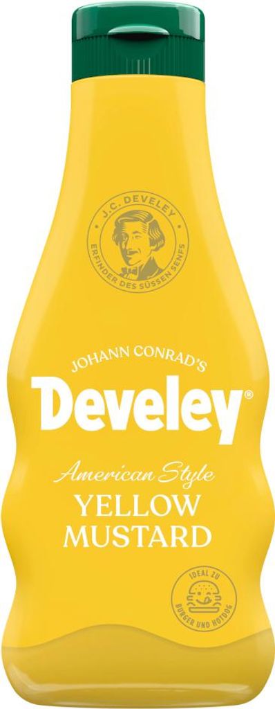 Develey American Style Yellow Mustard in der Squeezeflasche Zdjęcie produktu 
