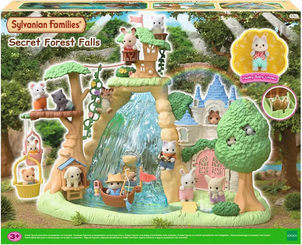 Sylvanian Families 5761 La Cascade de la Forêt avec figurine husky