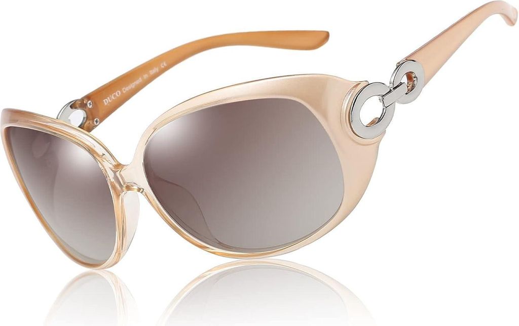 DUCO Sonnenbrille Damen Klassisch Polarisiert Übergroß Mode Produktbild 