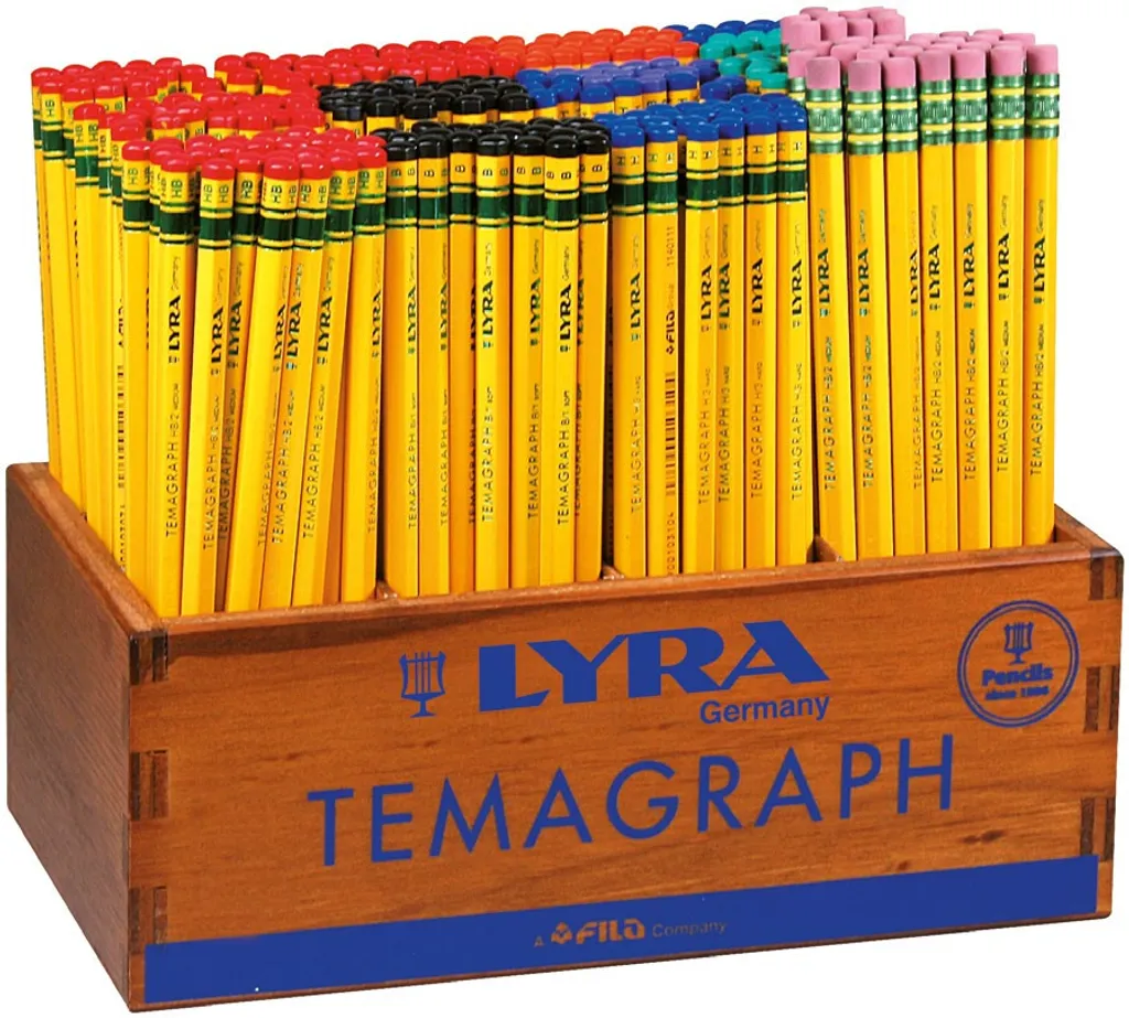 Finissez-en avec la casse : 288 crayons Lyra Temagraph HB mine renforcée