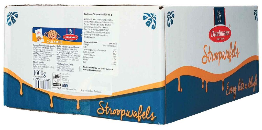 Daelmans Mini Karamell Stroopwafels 200 Stück - Produktbild 