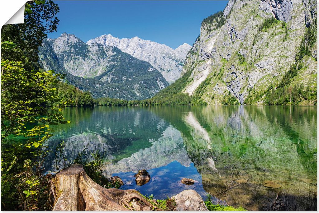 ARTland Poster Obersee Berchtesgadener Land II Größe: 60x40 cm