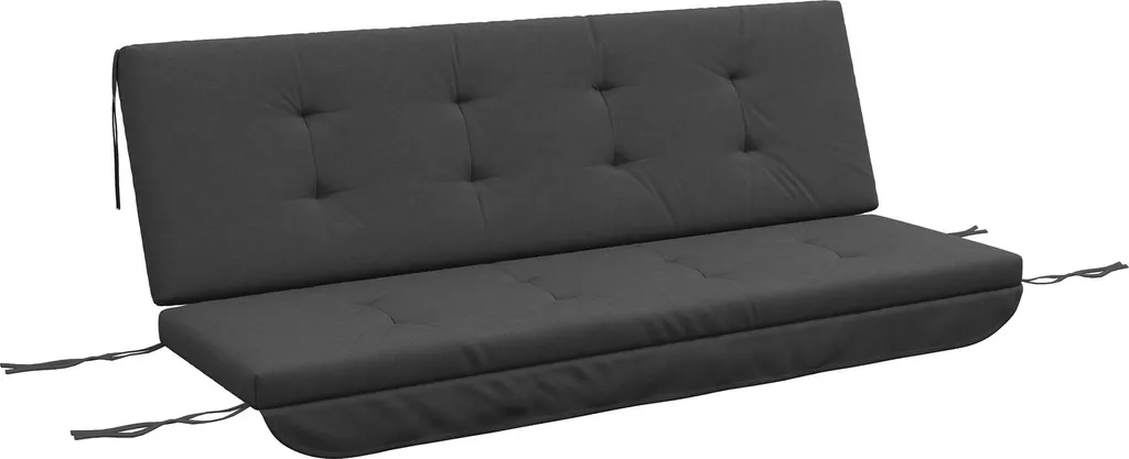 Coussins balancelle résistants aux intempéries 170cm gris foncé confort