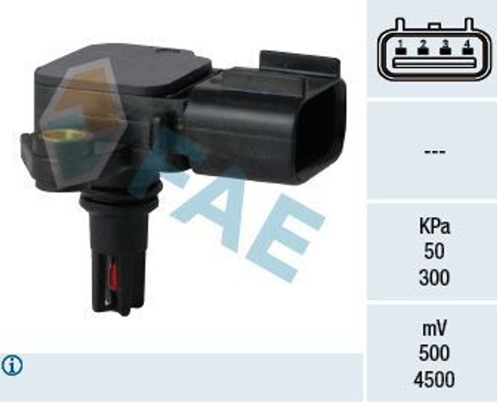 FAE 15114 Ladedrucksensor für FORD MONDEO III Kombi (BWY) Saugrohr