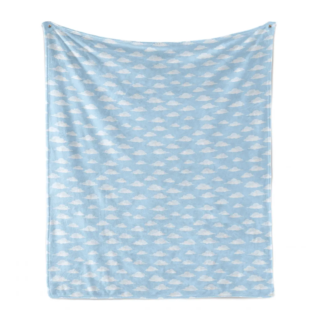 Plaid Morbido ABAKUHAUS Azzurro | Coperta Peluche per Divano e Interni