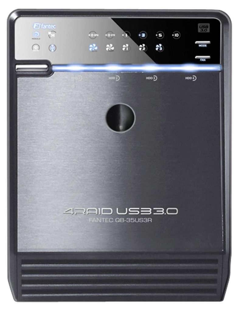 FANTEC QB-35 US 3 R schwarz 4Bay Box Raid Produktbild 