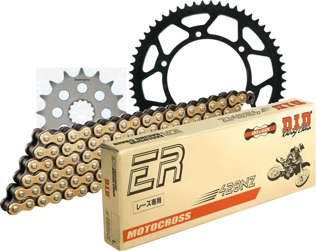 Kit Stahl passend für Yamaha TDR125 93-01 16-57-136 DID428NZ(G&B) Clip