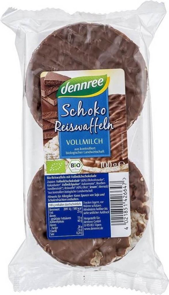 Torte di riso - Cioccolato 100g Immagine del prodotto 