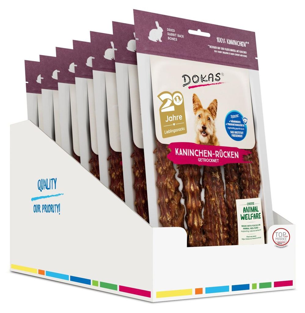 DOKAS - Kaninchen-Rücken 7er Pack (7 x 120g)
