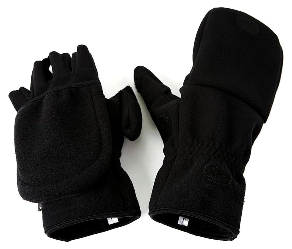 Schwarze Outdoor-Fotohandschuhe, Größe L