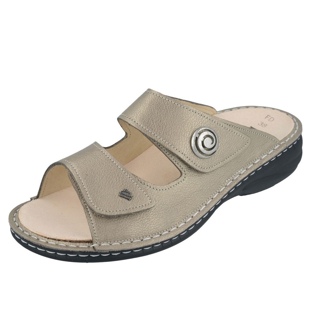 Finn Comfort Komfort Pantoletten Damen 31383138383734 Gold Produktbild 20